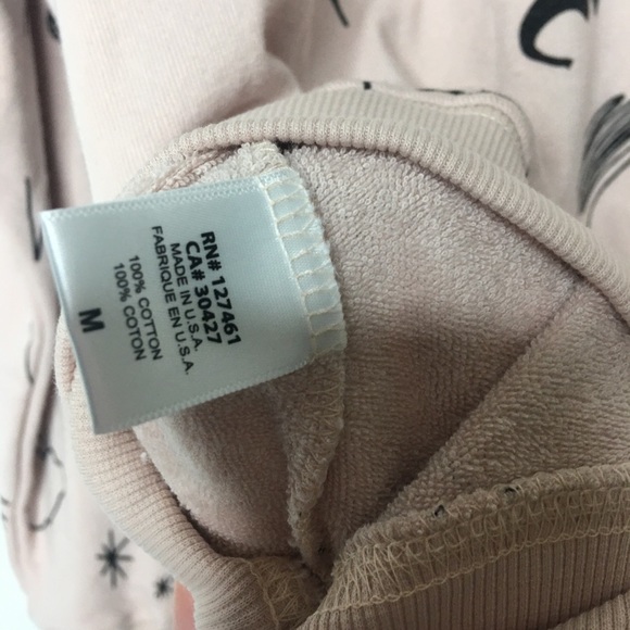 Wildfox light Pink Doodles Print Sweatshirt - Picture 4 of 7